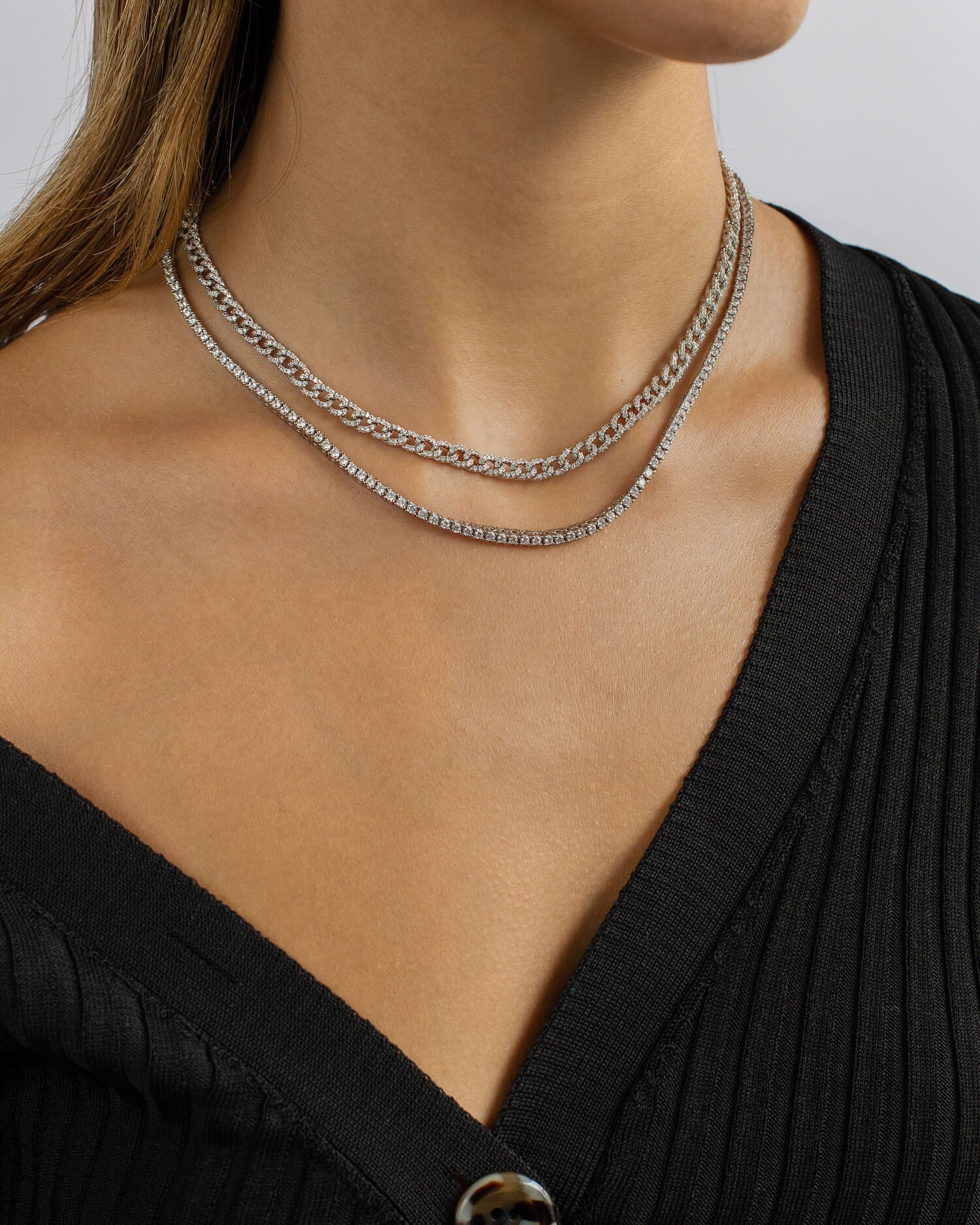 Petite Tennis Necklace (2mm) - Image 11