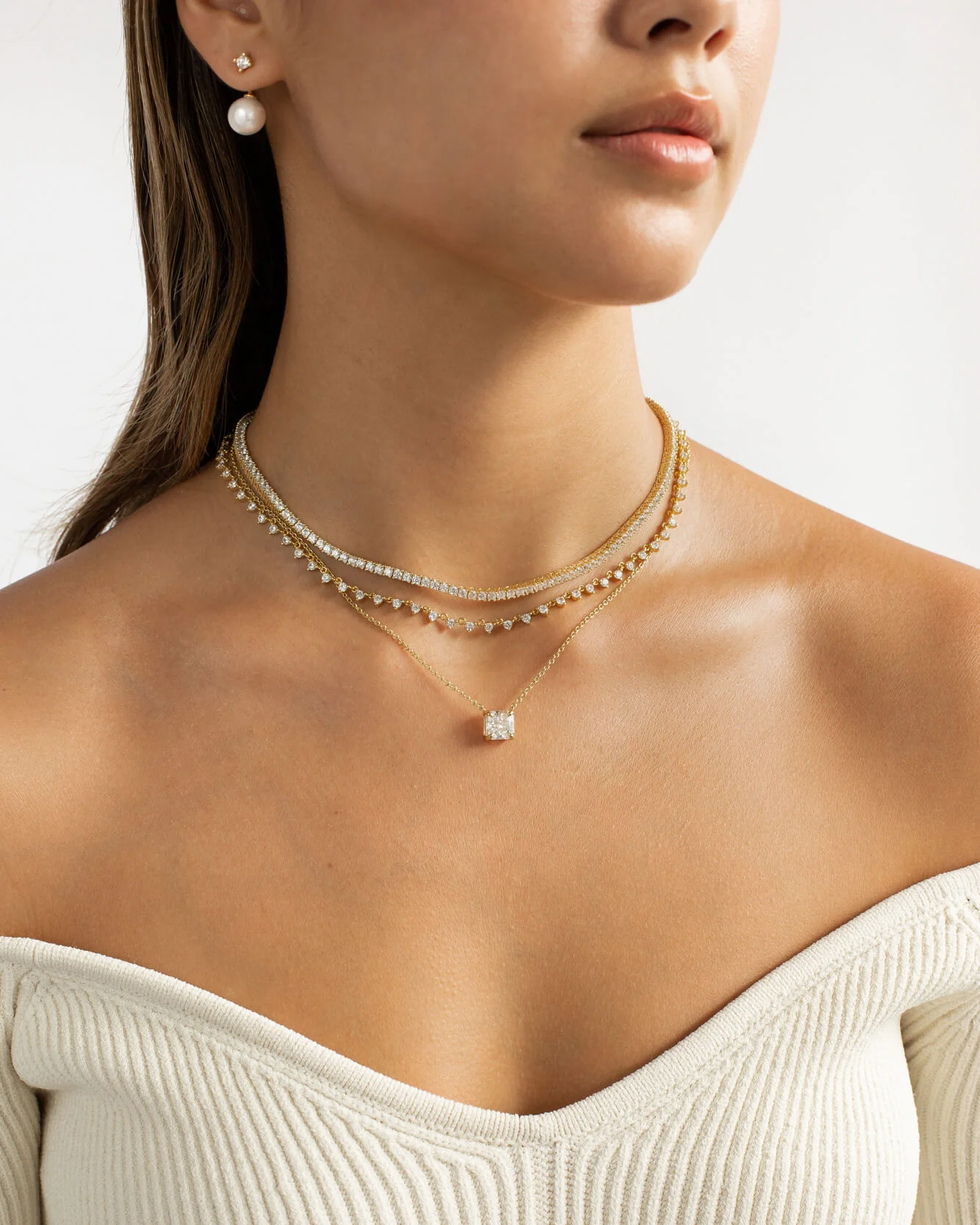 Petite Tennis Necklace (2mm) - Image 14