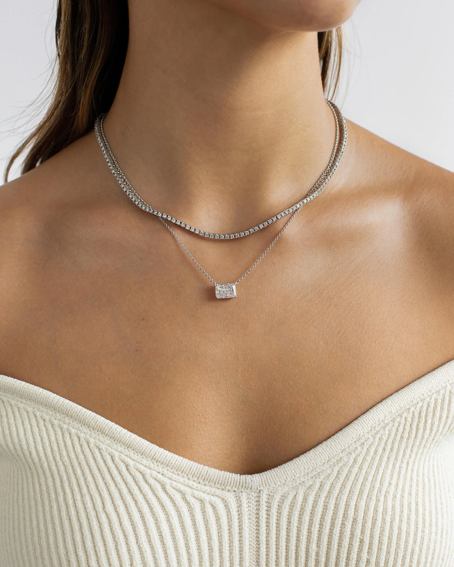 Petite Tennis Necklace (2mm) - Image 2