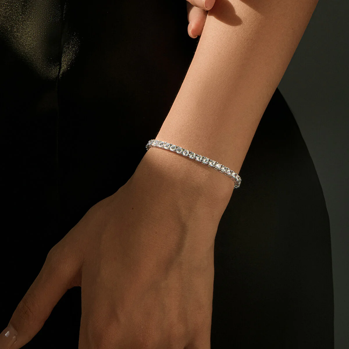 Sterling Silver Tennis Bracelet (3.5mm) - Image 12