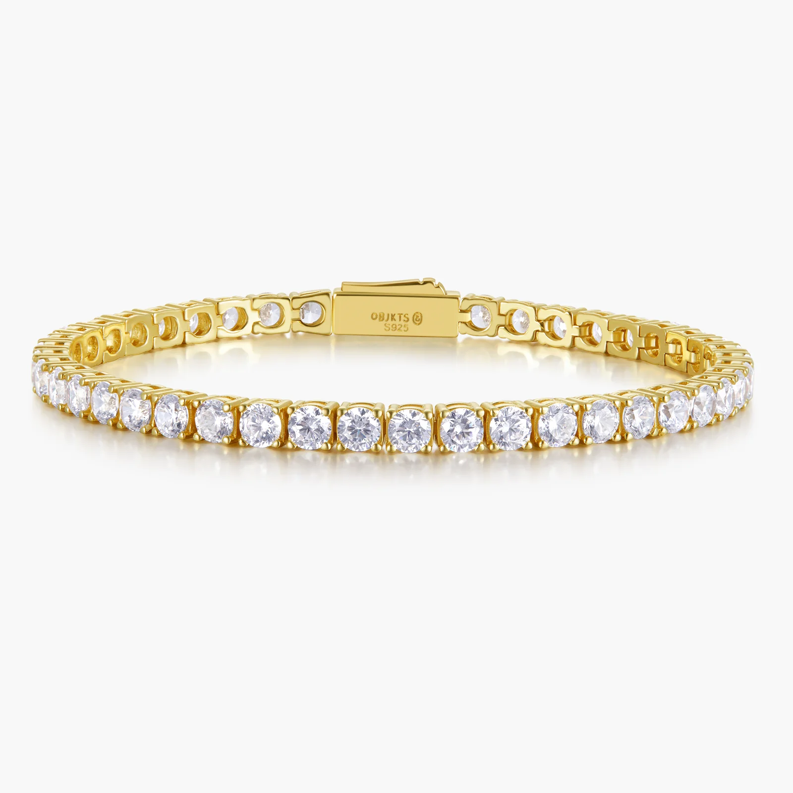 Sterling Silver Tennis Bracelet (3.5mm) - Image 7