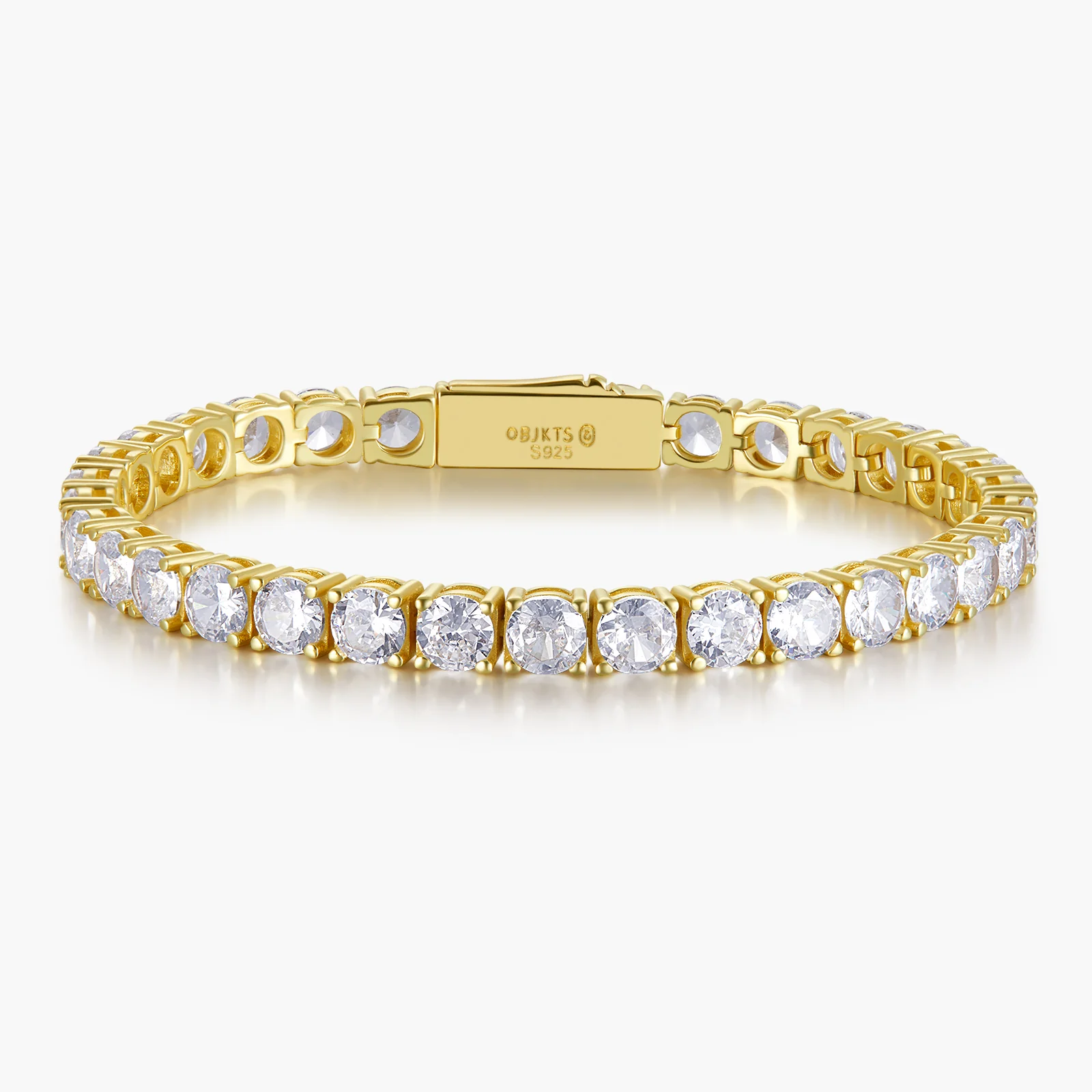 Sterling Silver Tennis Bracelet (4.5mm) - Image 7