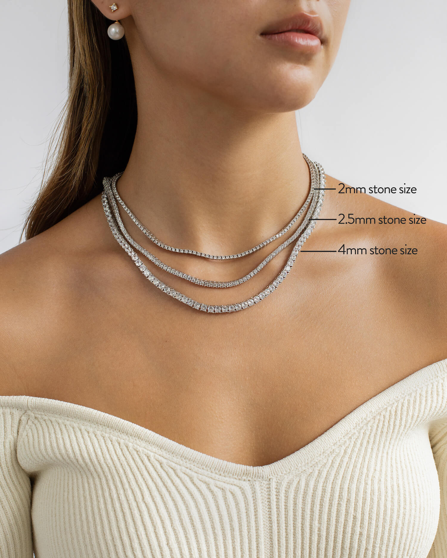 Tennis Necklace (2.5mm) - Image 11
