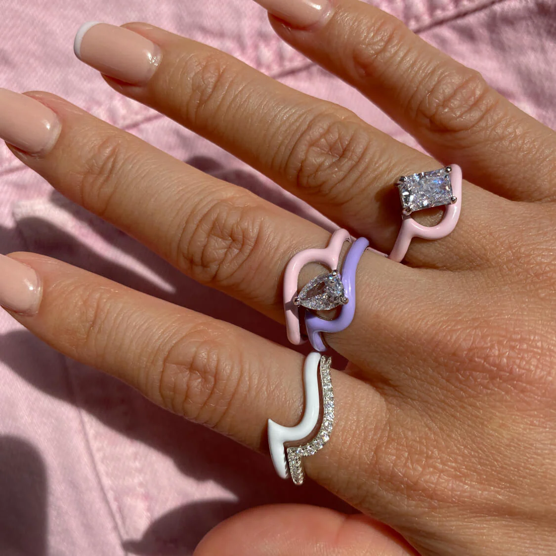 Enamel Vagues Ring - Image 10