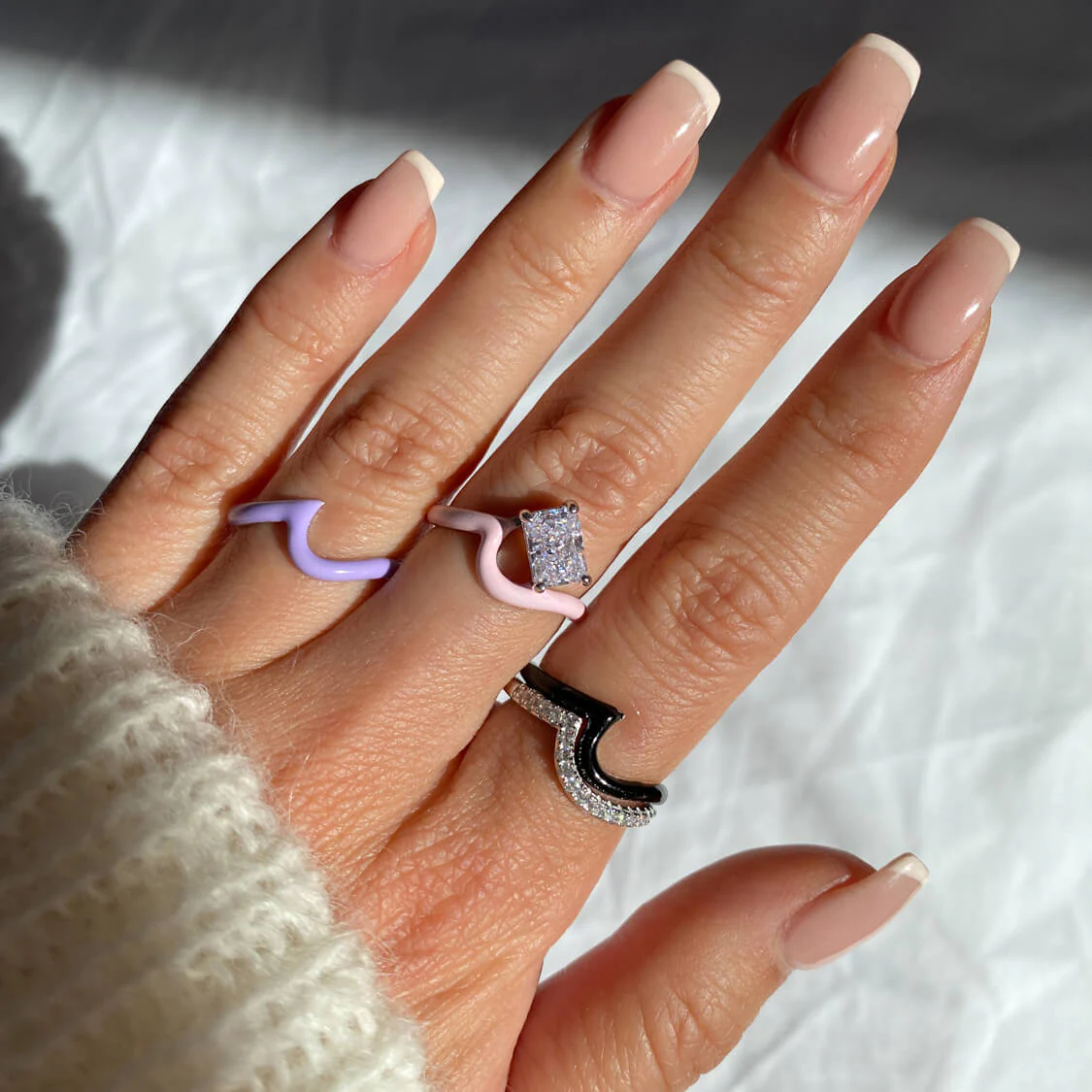 Enamel Wave Ring | Top Stacker - Image 16